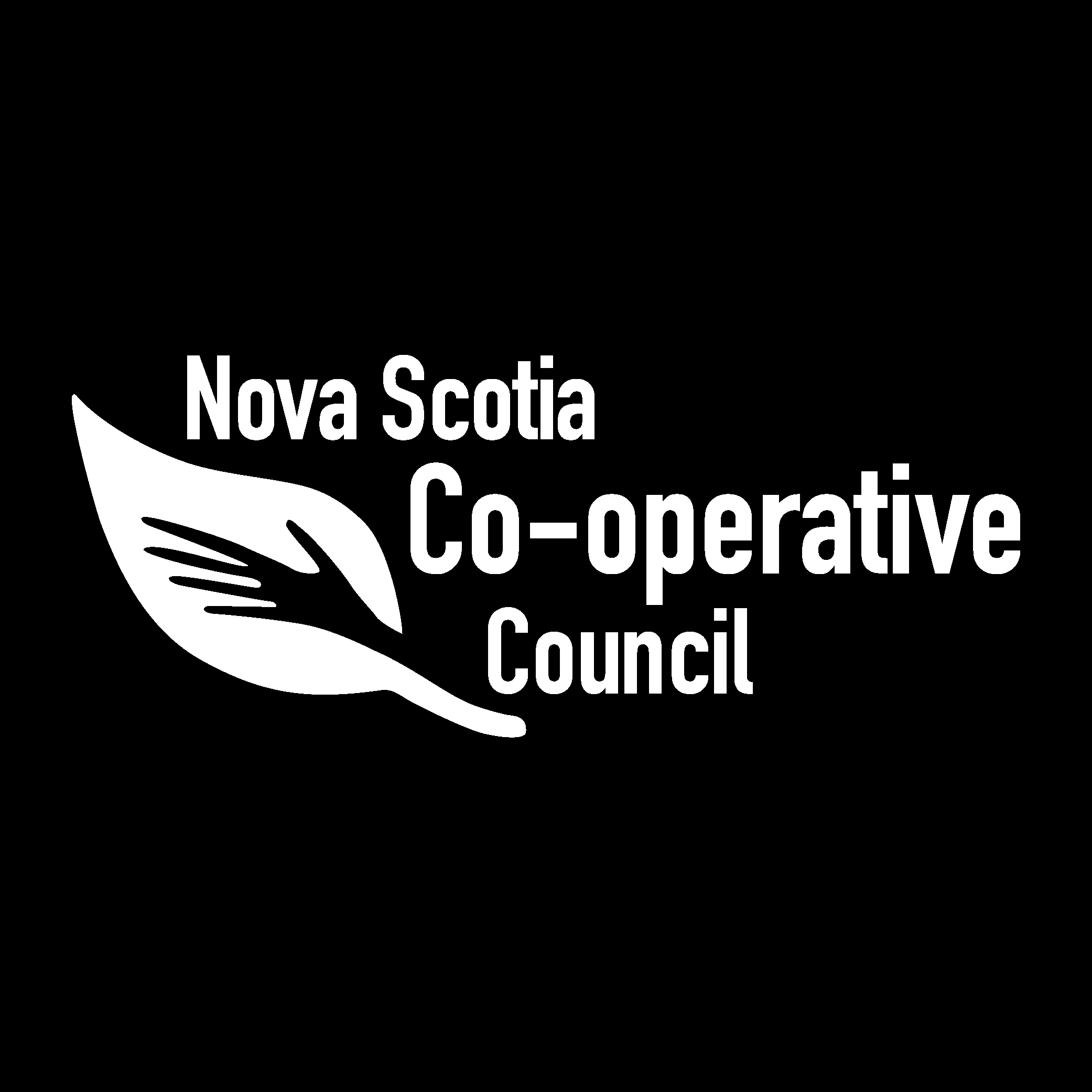 Nova Scotia Co Operative Council White Logo Vector Logo